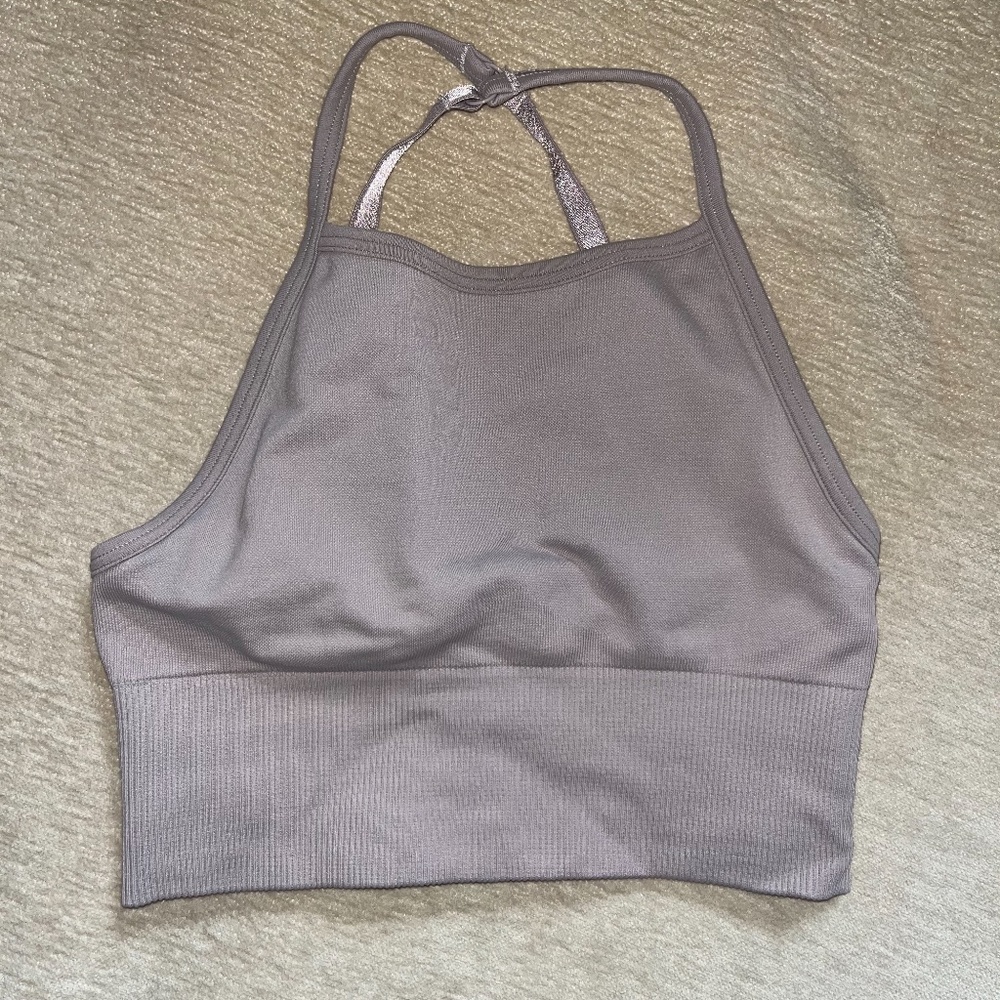 NWOT Lululemon Light Purple Halter Neck Sports Bra